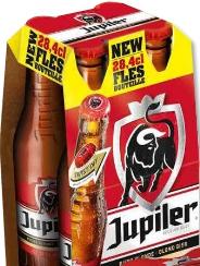 Jupiler set van 4 flesjes van 28,4 cl